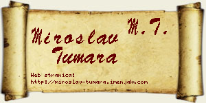 Miroslav Tumara vizit kartica